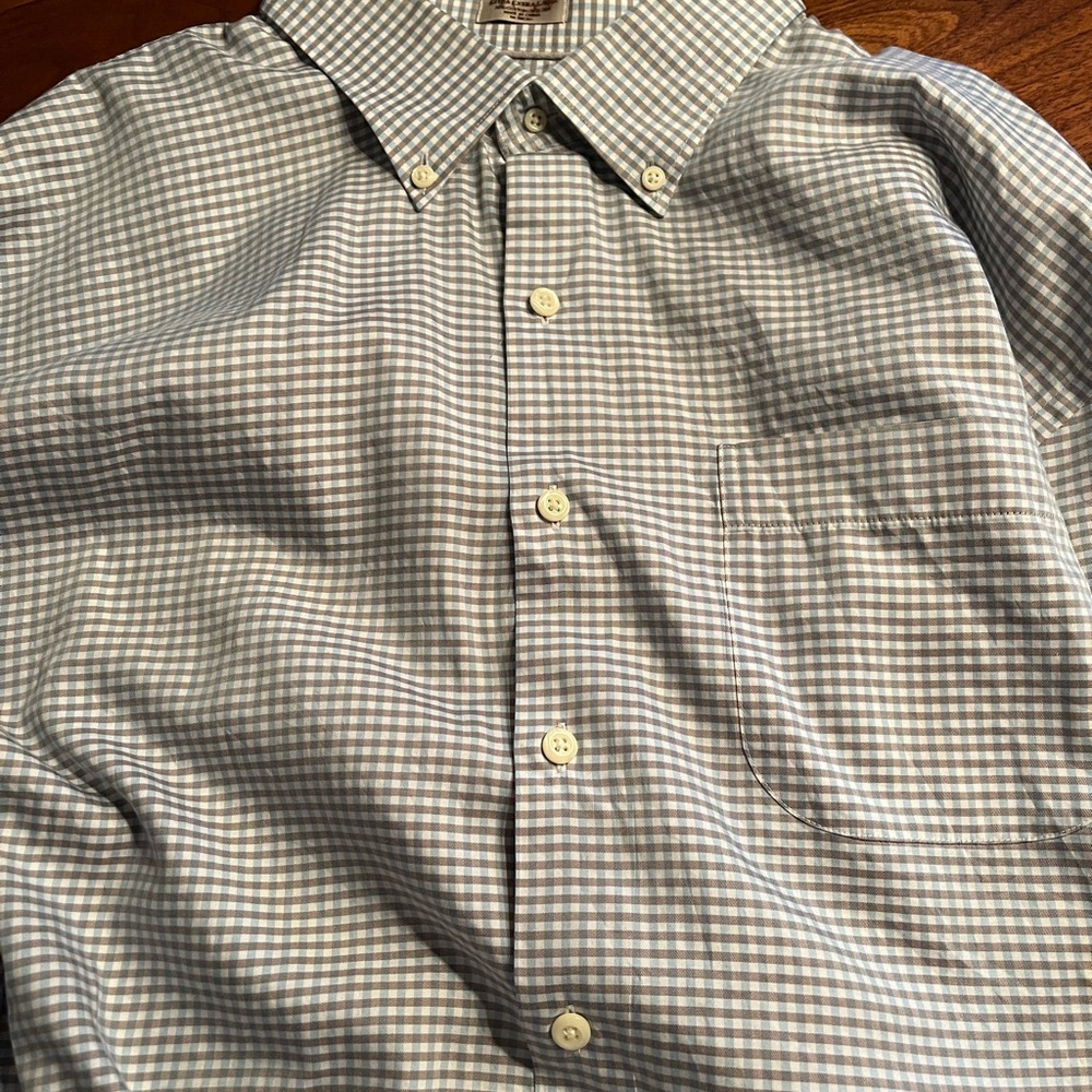 Peter Millar Blue and White Casual Button Down Shirt